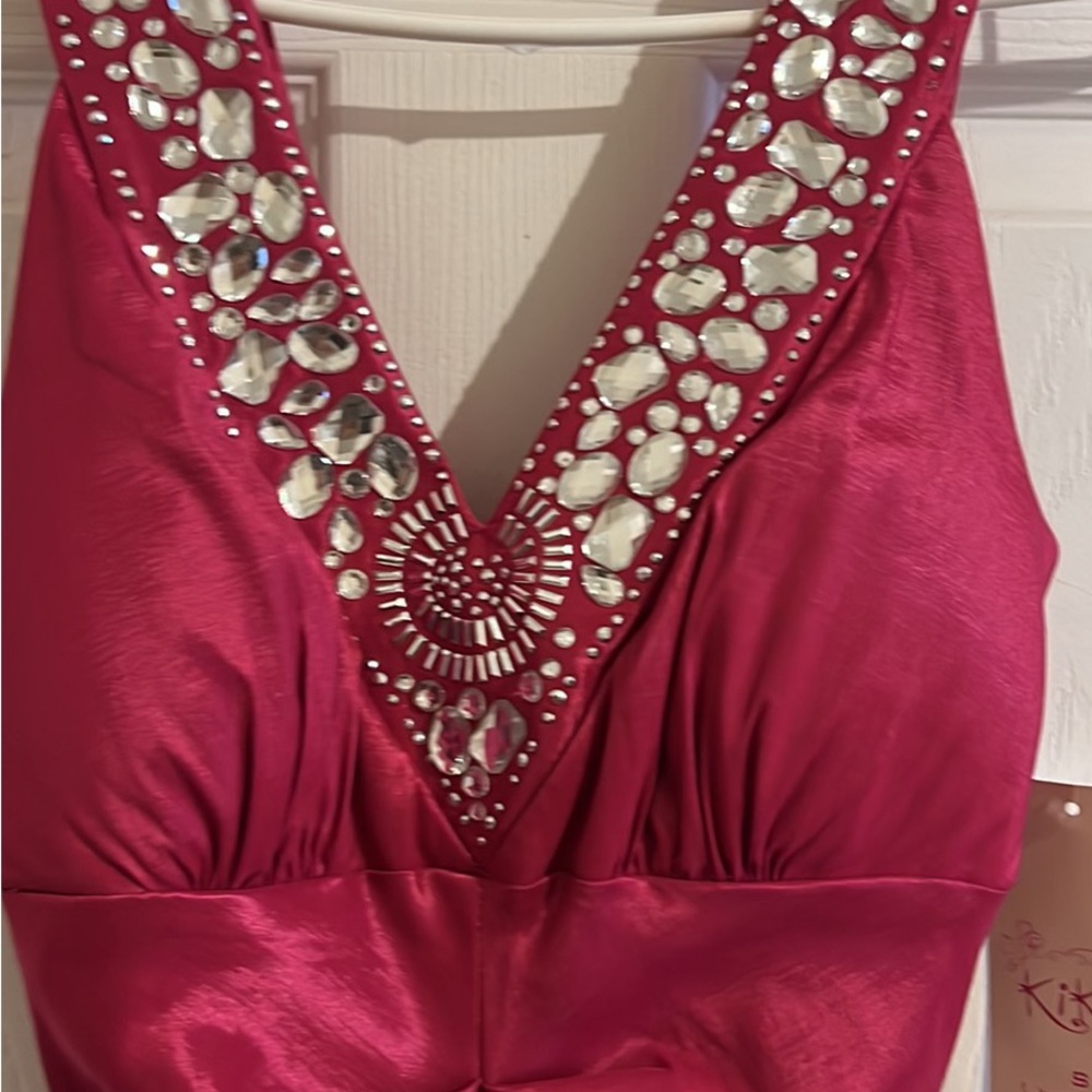 MERMAIID PINK LONG FORMAL DRESS SMALL
